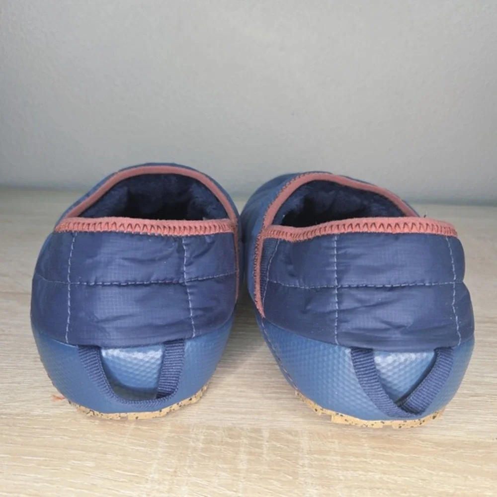 The North Face Thermoball Traction Mule Slippers Blue Insulated Camp Shoes Mens‎